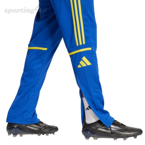 Spodnie męskie adidas Squadra 25 Training niebiesko-żółte JP3152 Adidas teamwear Spodnie męskie adidas Squadra 25 Training niebiesko-żółte JP3152 Adidas teamwear