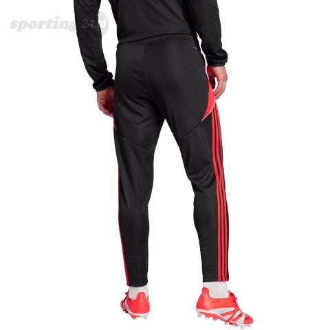 Spodnie męskie adidas Tiro 24 Slim Training czarno-czerwone JP2489 Adidas Spodnie męskie adidas Tiro 24 Slim Training czarno-czerwone JP2489 Adidas