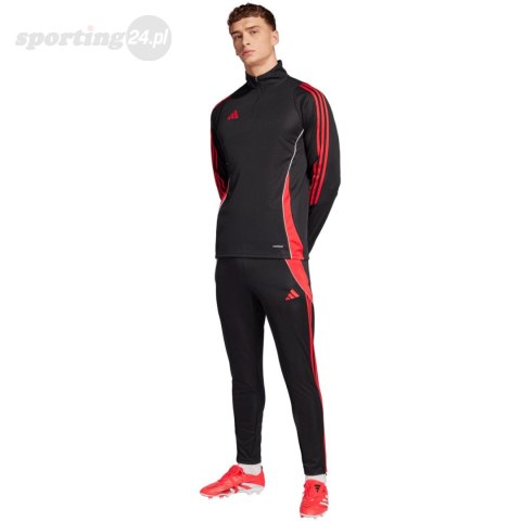 Spodnie męskie adidas Tiro 24 Slim Training czarno-czerwone JP2489 Adidas Spodnie męskie adidas Tiro 24 Slim Training czarno-czerwone JP2489 Adidas