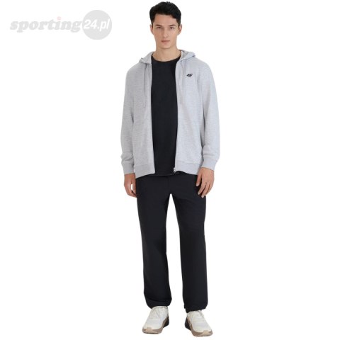 Bluza męska 4F M1768 chłodny jasny szary melanż 4FWMM00TSWSM1768 27M 4F Bluza męska 4F M1768 chłodny jasny szary melanż 4FWMM00TSWSM1768 27M 4F