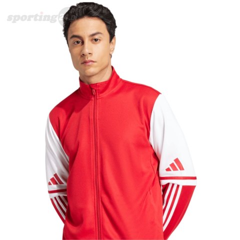 Bluza męska adidas Squadra 25 Training czerwono-biała JD2979 Adidas teamwear Bluza męska adidas Squadra 25 Training czerwono-biała JD2979 Adidas teamwear