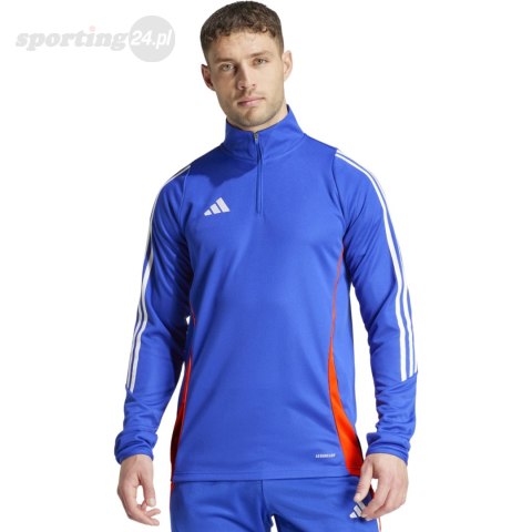 Bluza męska adidas Tiro 24 Training Top niebieska JE1993 Adidas teamwear Bluza męska adidas Tiro 24 Training Top niebieska JE1993 Adidas teamwear