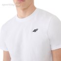 Koszulka męska 4F M2256 biała 4FWMM00TTSHM2256 10S 4F Koszulka męska 4F M2256 biała 4FWMM00TTSHM2256 10S 4F