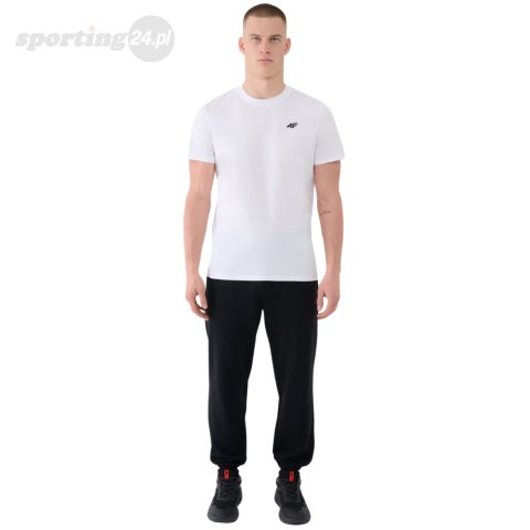 Koszulka męska 4F M2256 biała 4FWMM00TTSHM2256 10S 4F Koszulka męska 4F M2256 biała 4FWMM00TTSHM2256 10S 4F