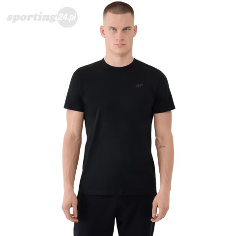 Koszulka męska 4F M2256 głęboka czerń 4FWMM00TTSHM2256 20S 4F Koszulka męska 4F M2256 głęboka czerń 4FWMM00TTSHM2256 20S 4F