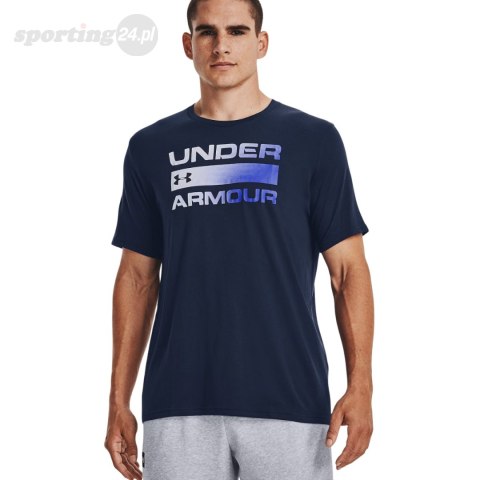 Koszulka męska Under Armour Team Issue Wordmarsk SS granatowa 1329582 408 Under Armour Koszulka męska Under Armour Team Issue Wordmarsk SS granatowa 1329582 408 Under Armour