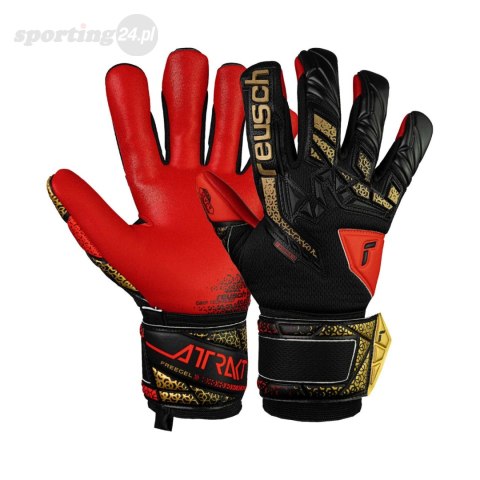 Rękawice bramkarskie Reusch Attrakt Freegel Silver czarno-czerwone 5570235 7075 Reusch Rękawice bramkarskie Reusch Attrakt Freegel Silver czarno-czerwone 5570235 7075 Reusch