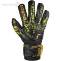 Rękawice bramkarskie Reusch Attrakt Infinity Finger Support czarno-żółte 5470710 7739 Reusch