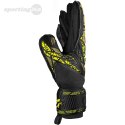 Rękawice bramkarskie Reusch Attrakt Infinity Finger Support czarno-żółte 5470710 7739 Reusch