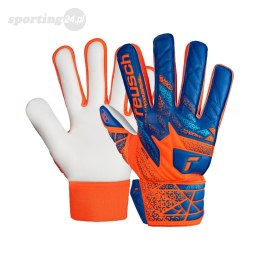 Rękawice bramkarskie Reusch Attrakt Starter Solid Finger Support Junior pomarańczowo-niebieskie 5472511 2290 Reusch