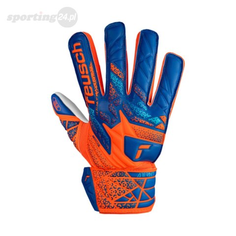 Rękawice bramkarskie Reusch Attrakt Starter Solid Finger Support Junior pomarańczowo-niebieskie 5472511 2290 Reusch Rękawice bramkarskie Reusch Attrakt Starter Solid Finger Support Junior pomarańczowo-niebieskie 5472511 2290 Reusch