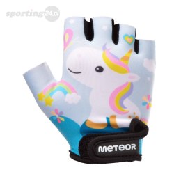 Rękawiczki rowerowe dla dzieci Meteor Pony błękitne 17398-17399-17400 Meteor
