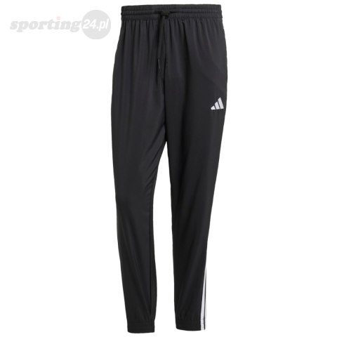 Spodnie męskie adidas Essentials 3-Stripes Woven czarne IM7841 Adidas Spodnie męskie adidas Essentials 3-Stripes Woven czarne IM7841 Adidas
