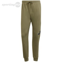 Spodnie męskie adidas Essentials Big Logo French Terry oliwkowe JE8970 Adidas