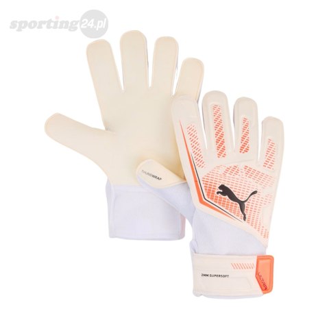 Rękawice bramkarskie Puma Ultra Play RC kremowo-pomarańczowe 41952 06 Puma Rękawice bramkarskie Puma Ultra Play RC kremowo-pomarańczowe 41952 06 Puma