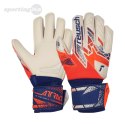 Rękawice bramkarskie Reusch Attrakt Silver Junior pomarańczowo-niebieskie 5572214 2500 Reusch