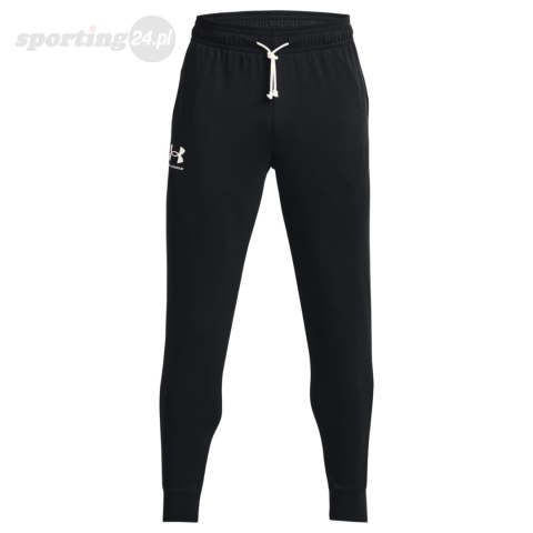 Spodnie męskie Under Armour Rival Terry Jogger czarne 1380843 001 Under Armour Spodnie męskie Under Armour Rival Terry Jogger czarne 1380843 001 Under Armour