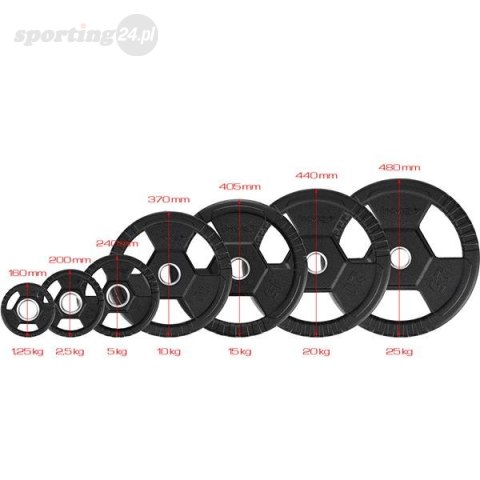 TOH10 CZARNY TALERZ OLIMPIJSKI OGUMOWANY 10 KG HMS TOH10 CZARNY TALERZ OLIMPIJSKI OGUMOWANY 10 KG HMS