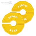 TSN50 2 x 0.5 KG TALERZ NA SPRZĘT DO TRENINGU SIŁOWEGO I FITNESS TYPU NAKŁADKA 2 x 0.5 KG HMS