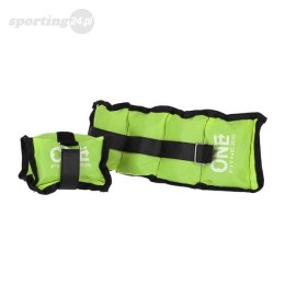 WW02 GREEN OBCIĄŻNIKI 2 x 1.5 KG ONE FITNESS