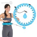 ZESTAW HULA HOP HHW01 BLUE Z WYPUSTKAMI I OBCIĄŻNIKIEM HMS + PAS BR163 RED