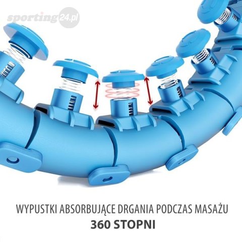 ZESTAW HULA HOP HHW01 BLUE Z WYPUSTKAMI I OBCIĄŻNIKIEM HMS + PAS BR163 RED ZESTAW HULA HOP HHW01 BLUE Z WYPUSTKAMI I OBCIĄŻNIKIEM HMS + PAS BR163 RED