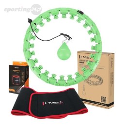 ZESTAW HULA HOP HHW01 GREEN Z WYPUSTKAMI I OBCIĄŻNIKIEM HMS + PAS BR163 RED