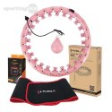 ZESTAW HULA HOP HHW01 PINK Z WYPUSTKAMI I OBCIĄŻNIKIEM HMS + PAS BR163 RED