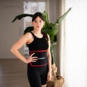 ZESTAW HULA HOP HHW01 PINK Z WYPUSTKAMI I OBCIĄŻNIKIEM HMS + PAS BR163 RED
