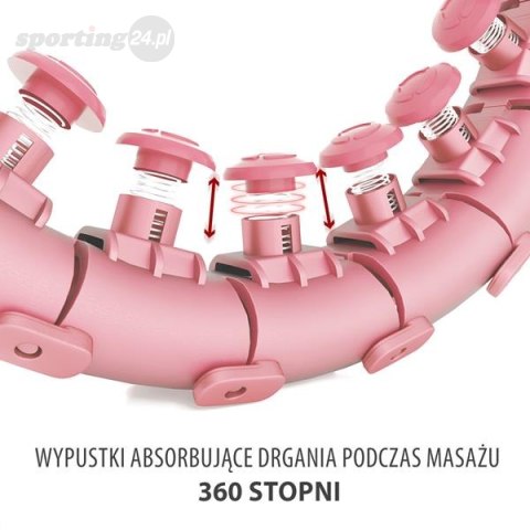 ZESTAW HULA HOP HHW01 PINK Z WYPUSTKAMI I OBCIĄŻNIKIEM HMS + PAS BR163 RED ZESTAW HULA HOP HHW01 PINK Z WYPUSTKAMI I OBCIĄŻNIKIEM HMS + PAS BR163 RED