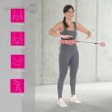 ZESTAW HULA HOP HHW01 PINK Z WYPUSTKAMI I OBCIĄŻNIKIEM HMS + PAS BR163 RED