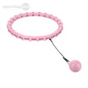 ZESTAW HULA HOP HHW02 LIGHT PINK Z WYPUSTKAMI I OBCIĄŻNIKIEM HMS + PAS BR163 RED