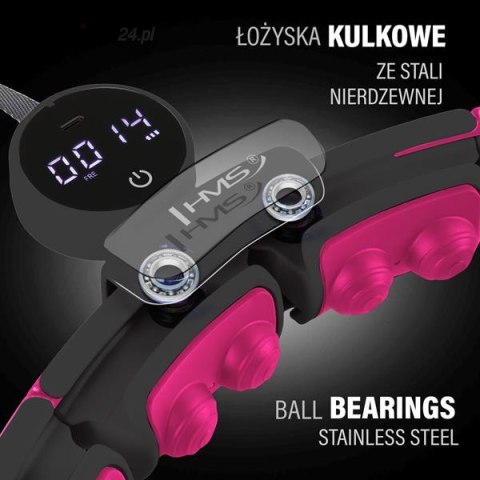 ZESTAW HULA HOP MAGNETYCZNY BLACK/PINK HHM16 Z LICZNIKIEM HMS + PAS WYSZCZUPLAJĄCY BR163 BLACK ZESTAW HULA HOP MAGNETYCZNY BLACK/PINK HHM16 Z LICZNIKIEM HMS + PAS WYSZCZUPLAJĄCY BR163 BLACK