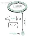 ZESTAW HULA HOP MAGNETYCZNY GREEN HHM13 Z LICZNIKIEM HMS + PAS WYSZCZUPLAJĄCY BR163 RED