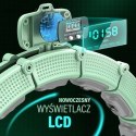 ZESTAW HULA HOP MAGNETYCZNY GREEN HHM14 Z LICZNIKIEM HMS + PAS WYSZCZUPLAJĄCY BR163 BLACK
