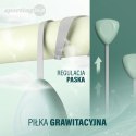 ZESTAW HULA HOP MAGNETYCZNY GREEN HHM14 Z LICZNIKIEM HMS + PAS WYSZCZUPLAJĄCY BR163 BLACK