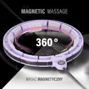 ZESTAW HULA HOP MAGNETYCZNY VIOLET HHM13 Z LICZNIKIEM HMS + PAS WYSZCZUPLAJĄCY BR163 RED