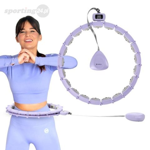 ZESTAW HULA HOP MAGNETYCZNY VIOLET HHM14 Z LICZNIKIEM HMS + PAS WYSZCZUPLAJĄCY BR163 BLACK ZESTAW HULA HOP MAGNETYCZNY VIOLET HHM14 Z LICZNIKIEM HMS + PAS WYSZCZUPLAJĄCY BR163 BLACK