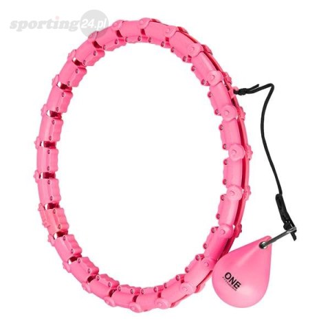 ZESTAW HULA HOP OHA02 PINK Z WYPUSTKAMI I OBCIĄŻNIKIEM ONE FITNESS + PAS BR160 ZESTAW HULA HOP OHA02 PINK Z WYPUSTKAMI I OBCIĄŻNIKIEM ONE FITNESS + PAS BR160