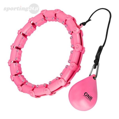 ZESTAW HULA HOP OHA02 PINK Z WYPUSTKAMI I OBCIĄŻNIKIEM ONE FITNESS + PAS BR160 ZESTAW HULA HOP OHA02 PINK Z WYPUSTKAMI I OBCIĄŻNIKIEM ONE FITNESS + PAS BR160