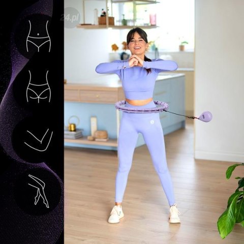 ZESTAW HULA HOP OHA02 VIOLET Z WYPUSTKAMI I OBCIĄŻNIKIEM ONE FITNESS + PAS BR160 ZESTAW HULA HOP OHA02 VIOLET Z WYPUSTKAMI I OBCIĄŻNIKIEM ONE FITNESS + PAS BR160