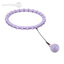 ZESTAW HULA HOP OHA02 VIOLET Z WYPUSTKAMI I OBCIĄŻNIKIEM ONE FITNESS + PAS BR160