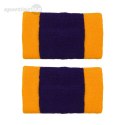 Frotki na nadgarstki Nike Swoosh Doublewide Wristbands fioletowo-żółte N0001586730 Nike
