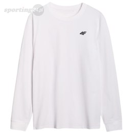 Koszulka męska 4F Longsleeve M432 biała 4FWMM00TLONM432 10S 4F