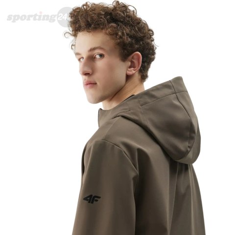 Kurtka męska softshell 4F M324 brązowa 4FWSS25TSOFM324 81S 4F Kurtka męska softshell 4F M324 brązowa 4FWSS25TSOFM324 81S 4F