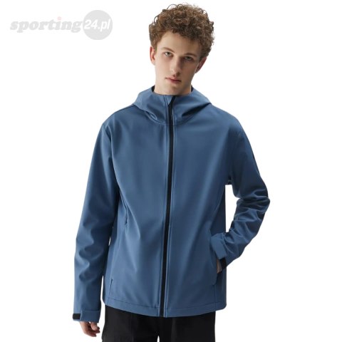 Kurtka męska softshell 4F M324 denim 4FWSS25TSOFM324 32S 4F