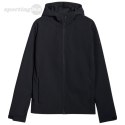 Kurtka męska softshell 4F M324 głęboka czerń 4FWSS25TSOFM324 20S 4F