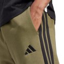 Spodnie męskie adidas Essentials 3-Stripes Fleece zielone JD1857 Adidas