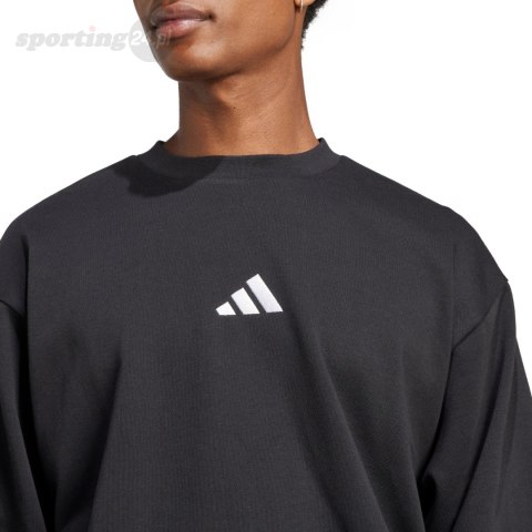 Bluza męska adidas Essentials Feelcozy Fleece czarna JE3794 Adidas Bluza męska adidas Essentials Feelcozy Fleece czarna JE3794 Adidas