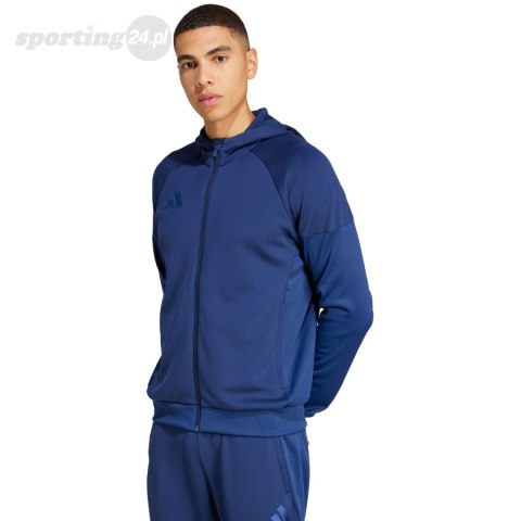 Bluza męska adidas Tiro 25 Full-Zip Hoodie granatowa JC5131 Adidas teamwear Bluza męska adidas Tiro 25 Full-Zip Hoodie granatowa JC5131 Adidas teamwear